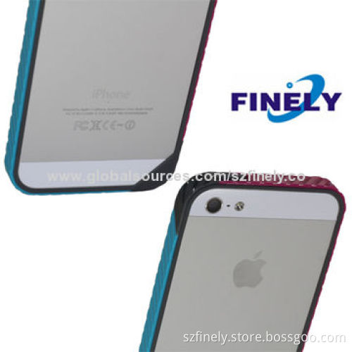 Ultra-thin Bumper Cases for iPhone 5/5S, Double Injection, Very Lightweight and Simple